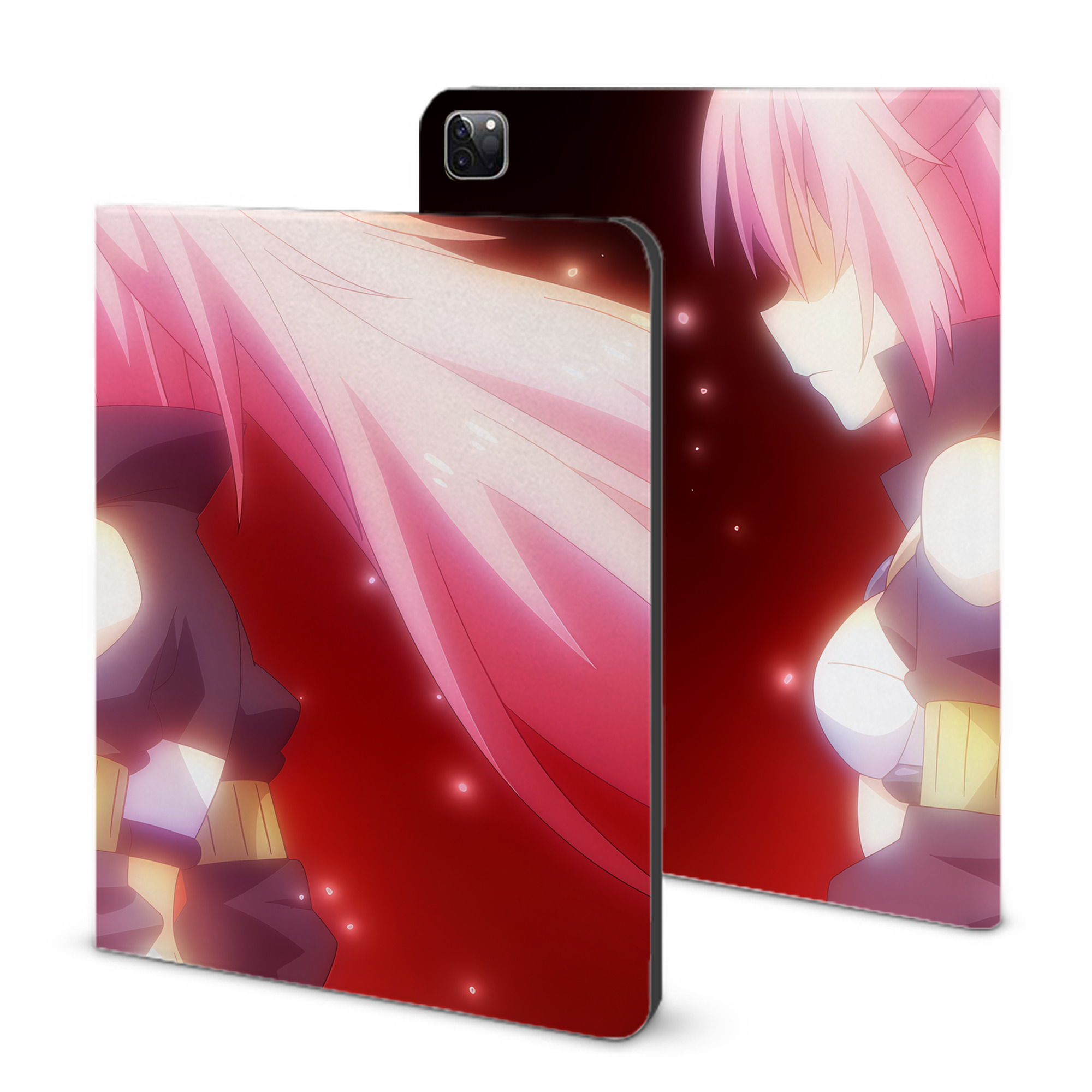 （画像用） 転スラ Regarding Reincarnated to Slime IPad ケース ブック型 PUレザー TPU 耐衝撃 軽量 薄型 ペン収納なし 全面保護 IPad 各モデル対応